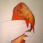 Juan Zamora ICHTHYS I. Dibujo y fotografía sobre papel 2013 (Fragmento)