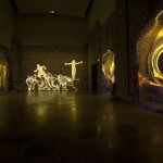 Intervención de Marina Núñez en la Capilla Museo Patio Herreriano de Arte Contemporáneo Españo "El infierno son nosotros"
