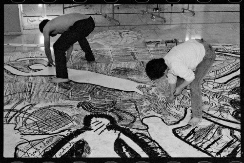 Robert Schad y Túlia Saldanha, 33 horas a desenhar, 1983. Imagen cortesía Centro de Arte Moderna. Fotografía Álvaro Rosendo