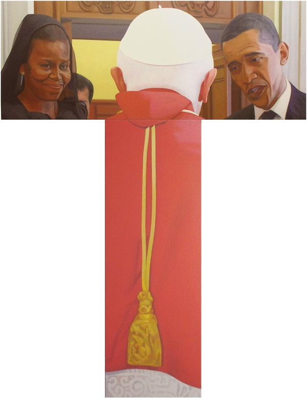 Obama y su mujer visitaron al Papa Benedicto XVI