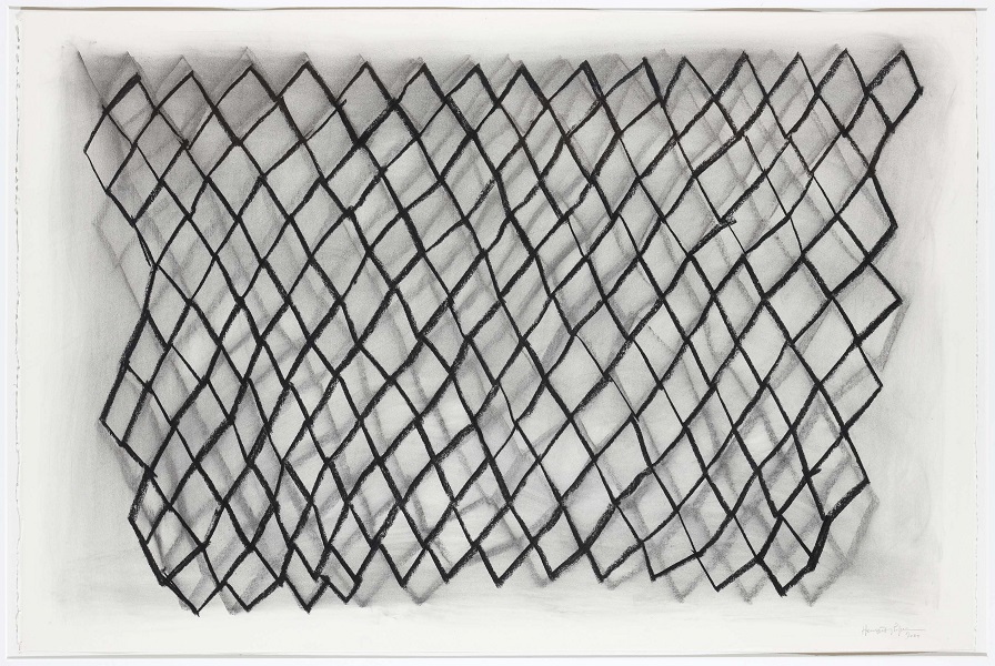 Joan Hernández Pijuan. Sin título. 2000. Carboncillo s. papel. 80 x 121 cm