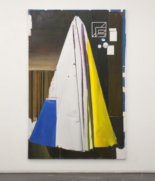 Rubén Guerrero. Composición con amarillo y azul P.M. 2015