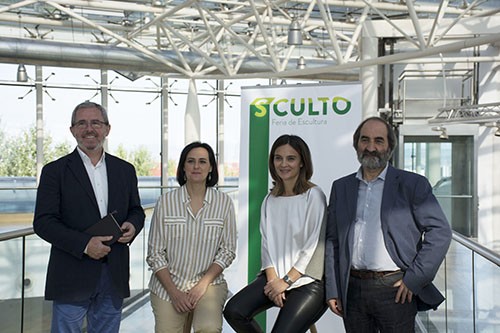 José María Esteban Ibáñez,  Beatriz Carbonell Ferrer, Silvia Lindner y Enrique Martín Glera, organizadores de SCULTO.