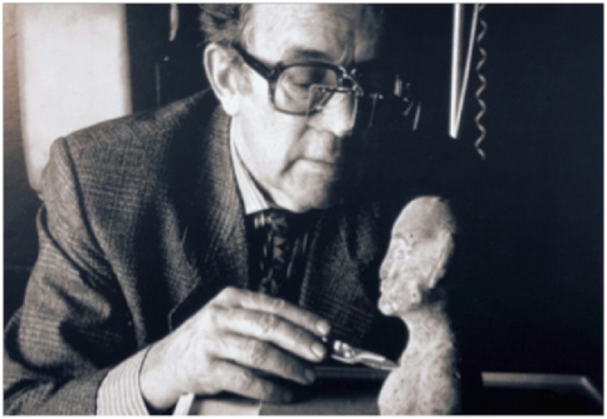 retrato de Heinz Althöfer el padre de la restauración de Arte Contemporáneo