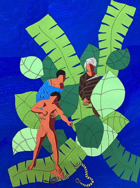 Françoise Semiramoth. MMDC 14, 2021. Acrylique sur papier 50X65cm. Krystel Ann Art, Lisboa