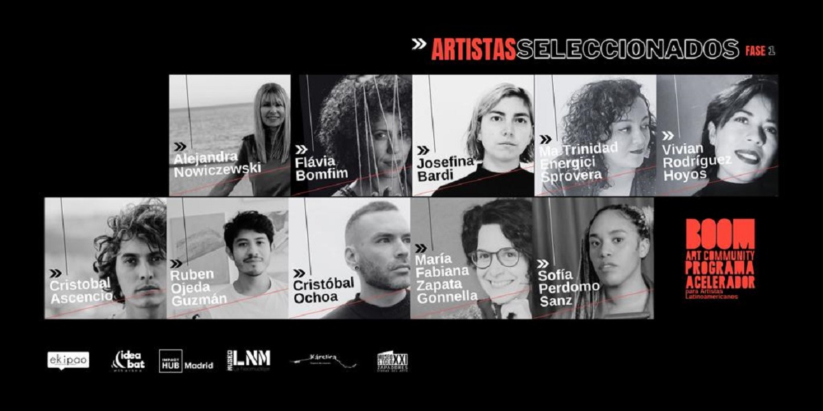 Artistas seleccionados PAAL Programa Acelerador Artistas Latinoamericanos