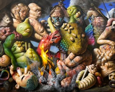 Christian Rex van Minnen, 7 Rhythm, 2023, oil on canvas, 157 x 244 cm