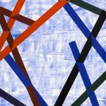 Gerardo Delgado. Entramado angular nº3 2022-2023. Acrílico sobre lienzo