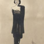 Los endemoniados. Victor María Cortezo. Figurines acuarela. 38 x 45 cm 1944