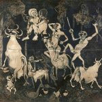 Dumile Feni, African Guernica [Guernica africano], 1967. Carboncillo y lápiz sobre papel, 218 × 226 cm. National Heritage and Cultural Studies Centre, University of Fort Hare. © Estate Dumile Feni and Dumile Feni Family Trust